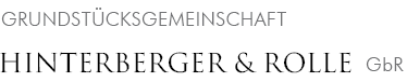 Grundstücksgemeinschaft Hinterberger-Rolle